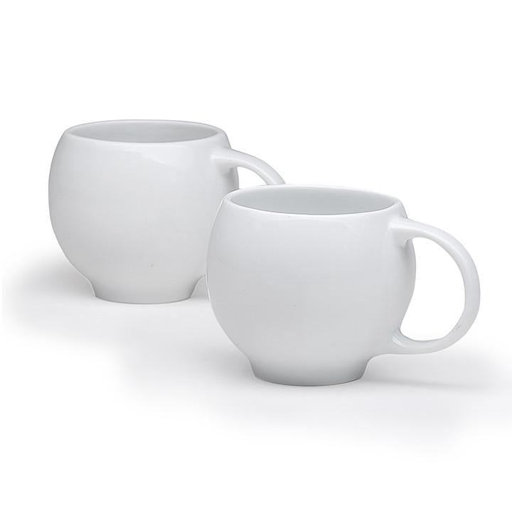 EVA teacups set of 2 - White porcelain