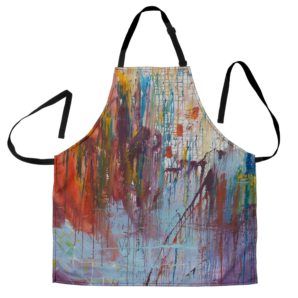 Drizzled Men's Apron from Expressionistic Fine Art Painting
