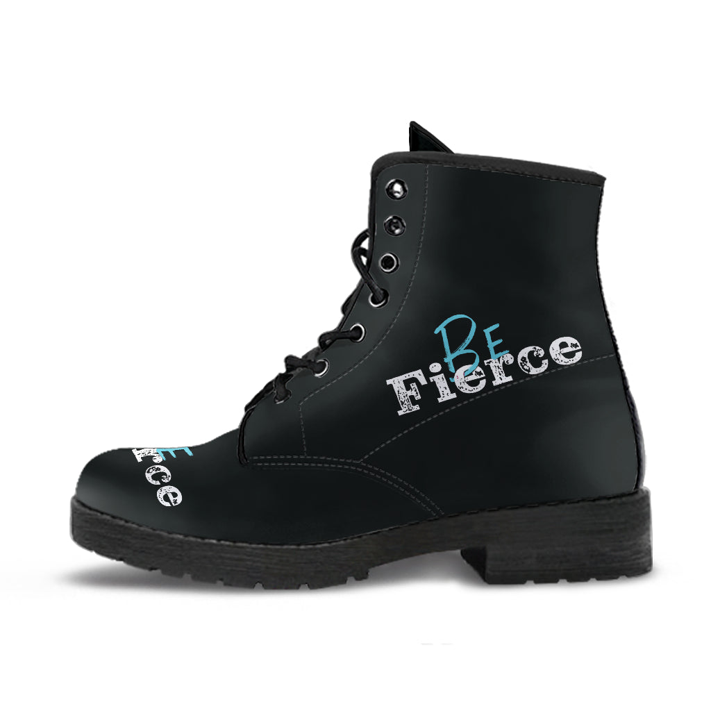 Be Fierce Leather Boots - Black