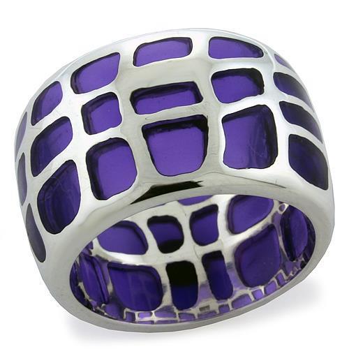 LOAS1076 High-Polished 925 Sterling Silver Ring