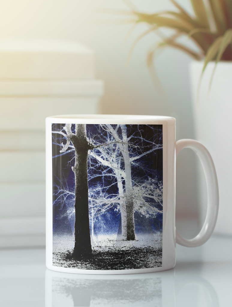 Trees In The Fog Abstract Pop Art Coffee Mug