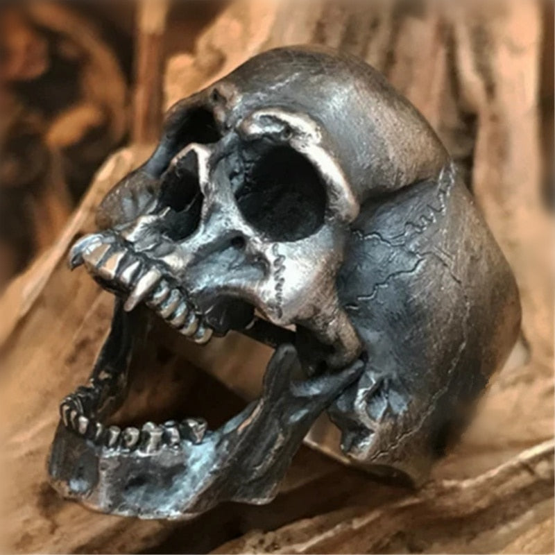 Skull Open Jaw Rings