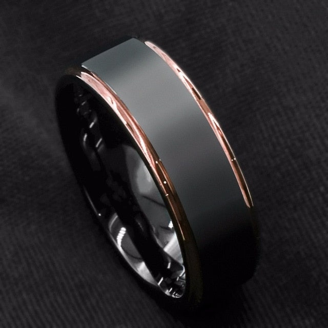 Black Stainless Steel Ring For Men