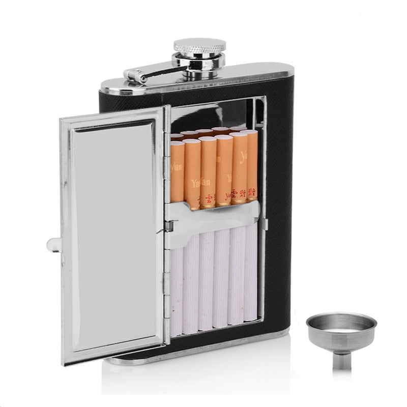 Creative Cigarettes Case Stainless Steel 304 Hip Flasks