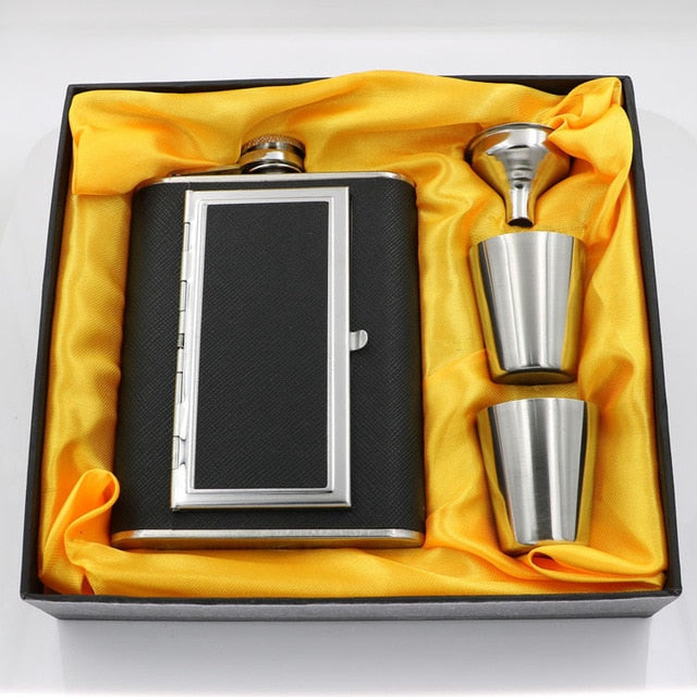 Creative Cigarettes Case Stainless Steel 304 Hip Flasks