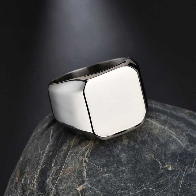 Customized Engraved Signet Ring