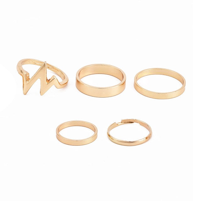Heartbeat Knuckle Finger Ring
