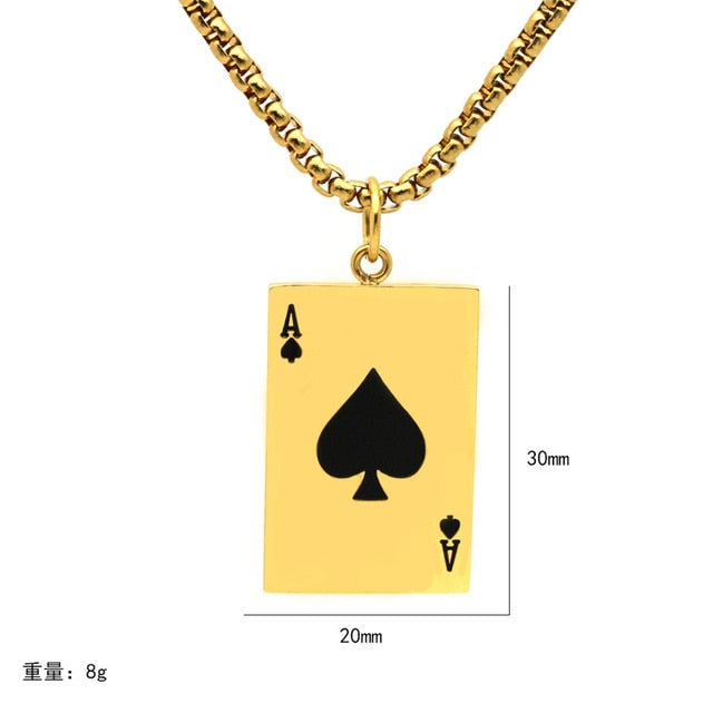 Ace Of Spades Necklace