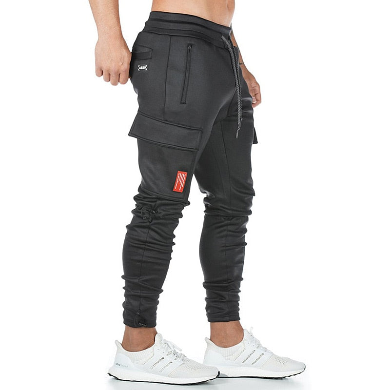 Multi-pocket jogging squats cargo pants