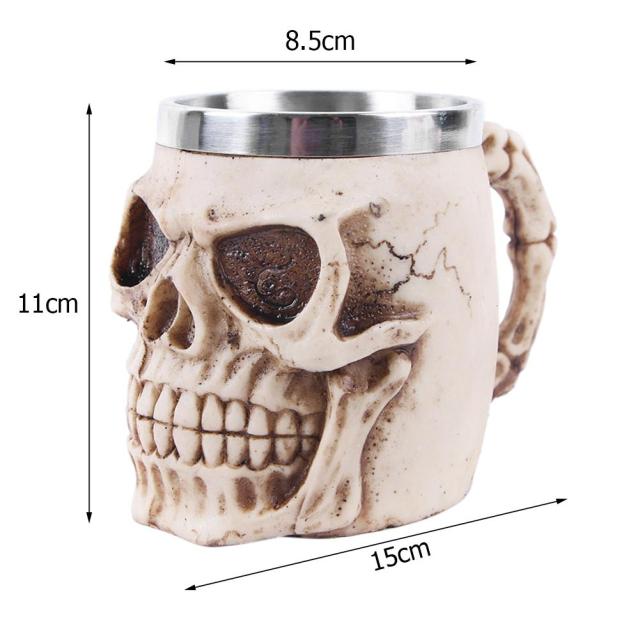 Skull-shaped Household Beer Mug