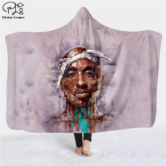 2Pac Hooded Blanket