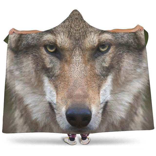 Rottweiler 3d printed Hooded Blanket