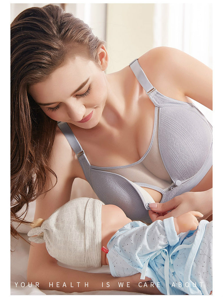 Breathable Cotton Maternity Nursing  Pregnancy Breast Feeding Bra