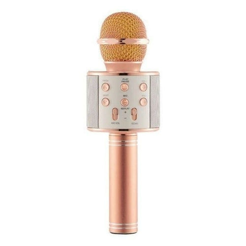 WS-858 Wireless Bluetooth Karaoke Handheld Microphone USB KTV