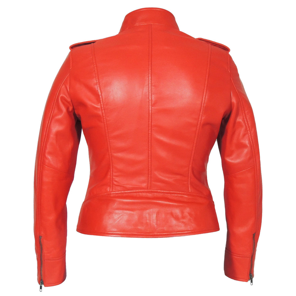 Faya Womens Leather Jacket Midnight