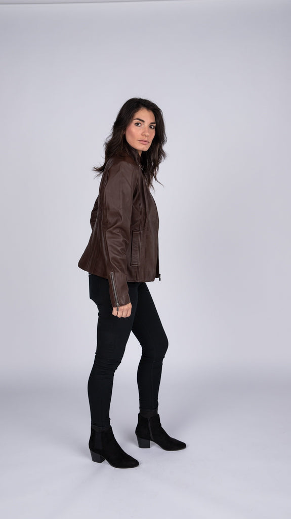 Womens Anne Vintage Leather Jacket
